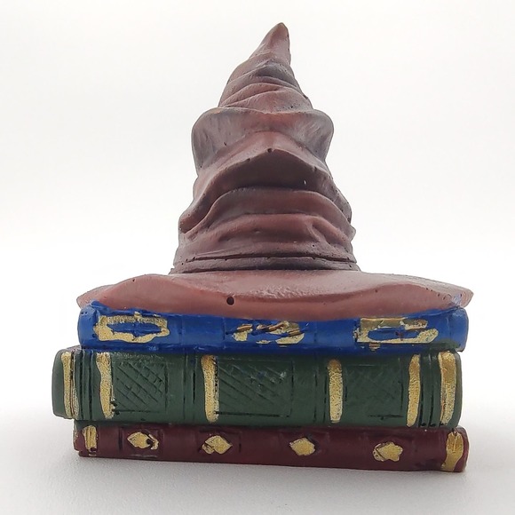 Harry Potter Sorting Hat Ornament Resin Hand Painted Magic School Books - Picture 2 of 10